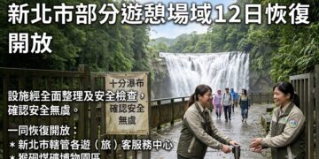 巴威颱風警報將解除　新北市轄管多處風景區與遊客中心12日重啟