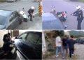 影音/攔查偽牌車遭衝撞 羅警連開11槍 24小時內逮1嫌