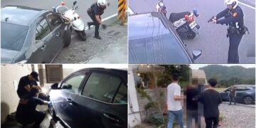 影音/攔查偽牌車遭衝撞 羅警連開11槍 24小時內逮1嫌