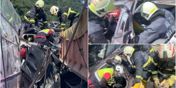 影音/5車連環撞釀多傷 1小車慘遭2大車夾擊1人無生命徵象