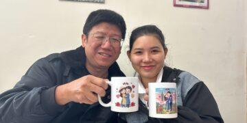 新住民家庭共製對杯增溫情 甜蜜轉印一輩子