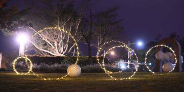 大陳公園熠熠燈海 花蓮走春新景點