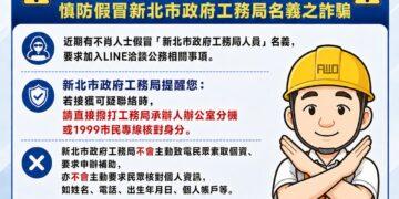 詐騙手法再翻新！假局長打電話要求加好友 新北工務局鐵腕報案、呼籲全民警覺
