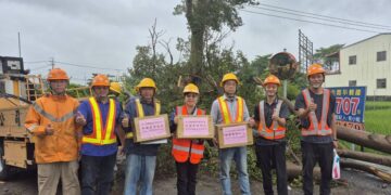 強風侵襲台電彰化全面總動員   攜手線路承攬商共同守護彰化