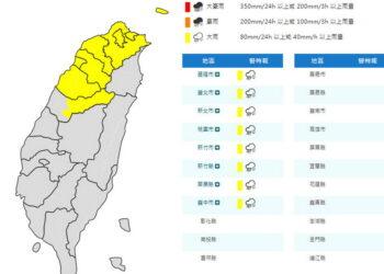 影音/0406鋒面接近 8縣市大雨特報 臺東有焚風高溫