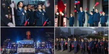 115年元旦總統府升旗典禮　總統、副總統與民齊唱國歌