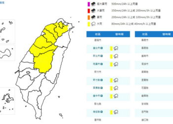 影音/0713午後對流雲系發展旺盛 7縣市大雨特報