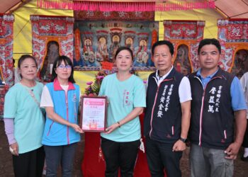 吉安聖玄宮信眾捐助弱勢普度物資 游淑貞：公所將持續傳揚善心義舉