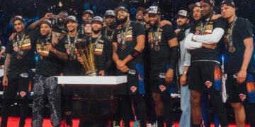 影/《NBA》NBA盃最終決戰 馬刺末節進攻當機 尼克逆轉捧起冠軍金盃!