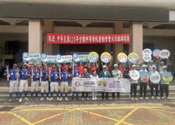 115全中運聖火抵南投！中興高中棒球隊熱情接引，497名健兒蓄勢待發