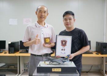第二屆星辰盃全國模型賽 大葉學生復刻F-16塗裝模型作品獲雙獎