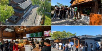影音/一杯咖啡串起百年林業故事 星巴克羅東林場門市開幕