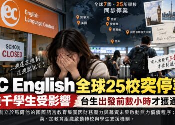 EC English全球25校突停業　逾千學生受影響、台生出發前數小時才獲通知