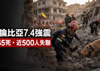 哥倫比亞7.4強震增至265死　近500人下落不明