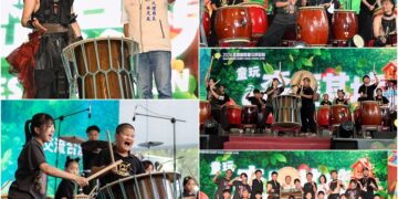 我龍太鼓+宜縣7校學子 手作太鼓及演奏交流 深化臺日情誼