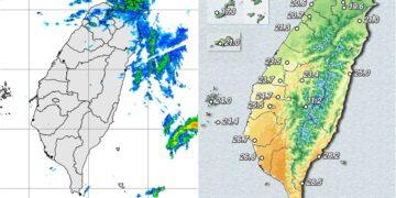 影音/東北季風影響 大多地區稍涼水氣多 宜蘭及北海岸大雨特報