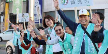 黃秀芳台一線站路口 要衝電話民調第一