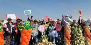 影音/台電 80 員眷拔蘿蔔好采頭挺青農 實踐了「一度電點亮無限」精神