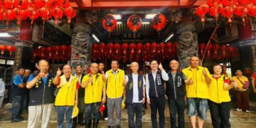 白沙屯媽祖福佑山城!台中拱願宮喬遷入火安座 江俊龍主委率眾獻香祈福
